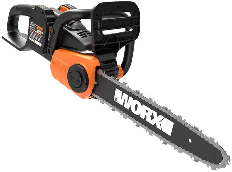  WORX WG384 40V (2.0Ah) Power Share Chainsaw, 2 Batteries and 1-hr Charger Included